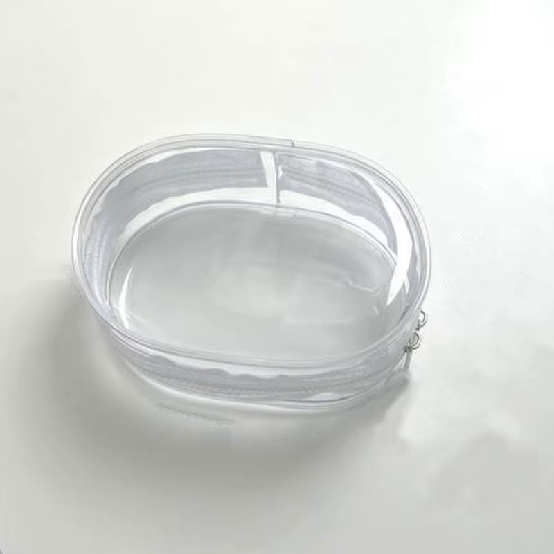 Portable Mini Clear Zipper Storage Bag Keychain Cartoon Doll Children Toy Mystery Box Organizer for Earphones Chargers Gift Bag