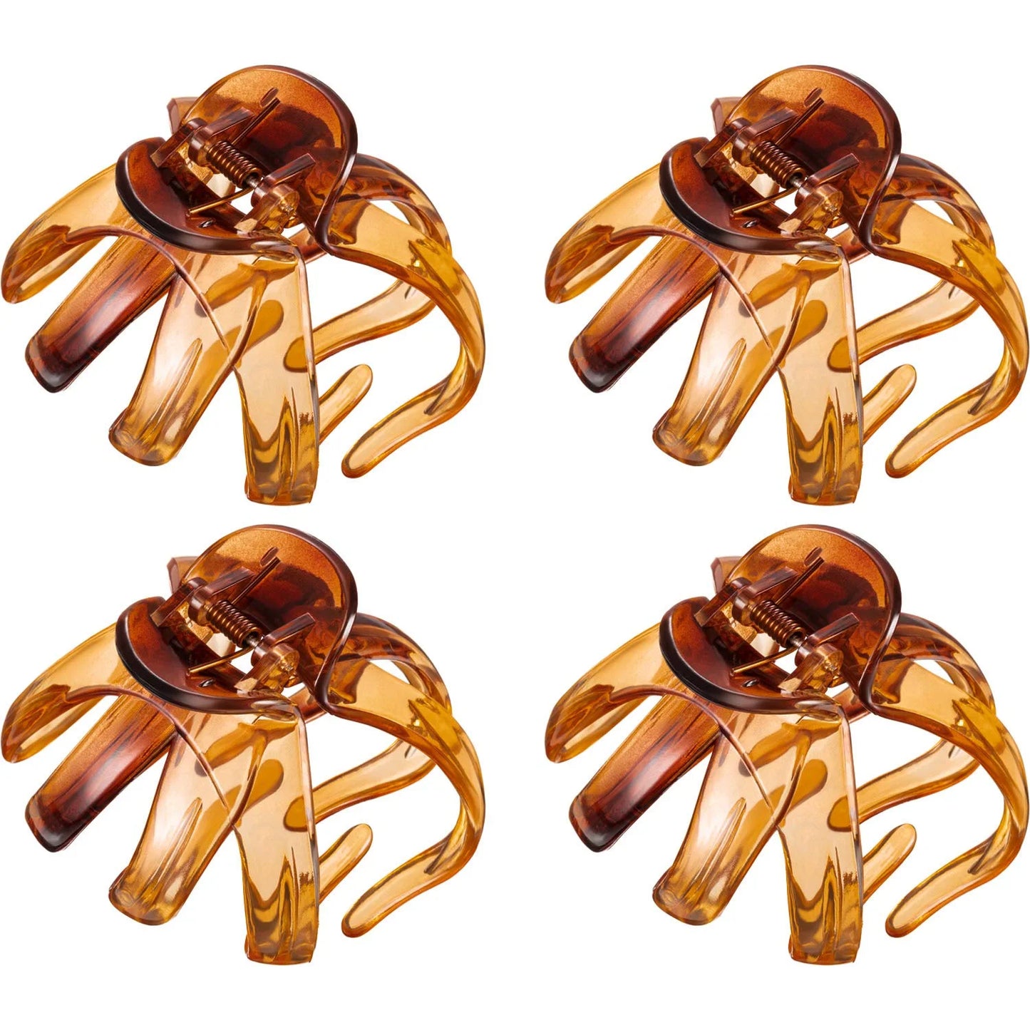 4PCS Large Hair Claw Clips Octopus Hair Clips for Thick Hair Spider Claw Clip for Girls Women