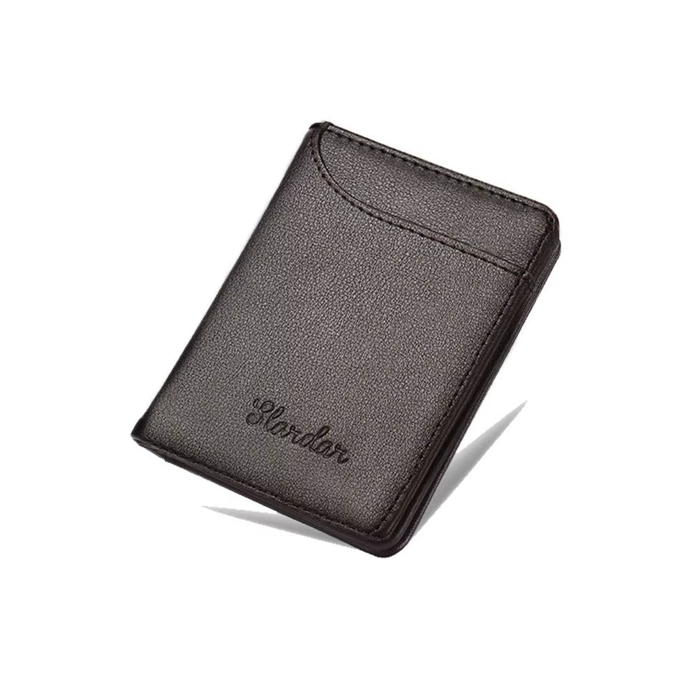 1Pc New Super Slim Soft Wallet PU Leather Mini Credit Card Wallet Purse Card Holders Men Wallet Thin Small Short Skin Wallets