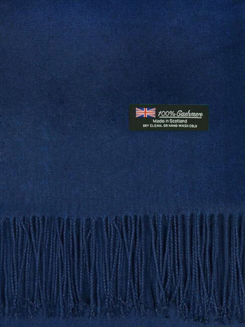 Mens Womens Oversize 100% Cashmere Scotland Wool Blanket Shawl Wrap Solid Scarf