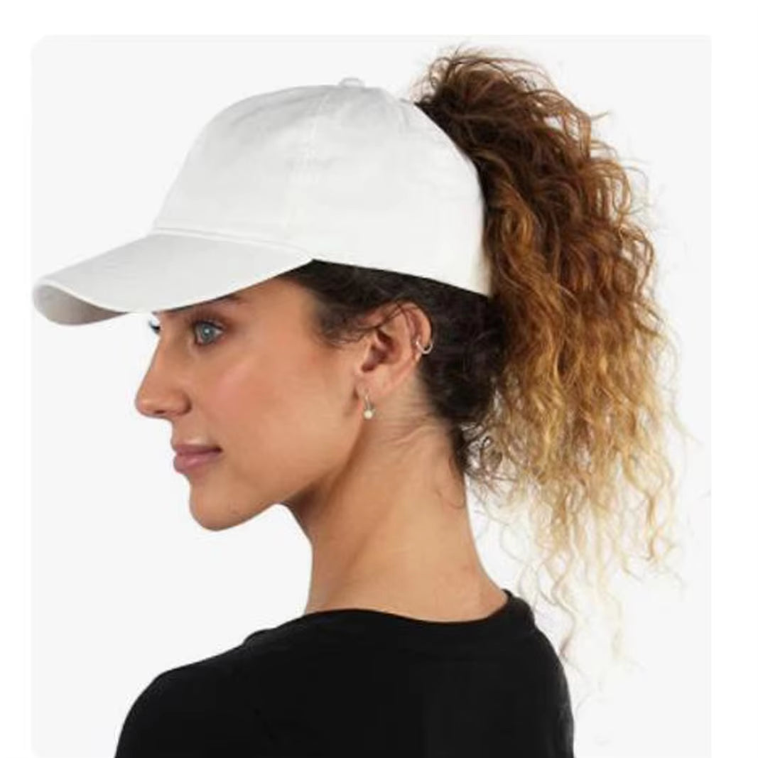High Ponytail Baseball Cap for Women Spring Summer Sun Hat Running Snapback Hat Messy High Bun Women'S Caps Female