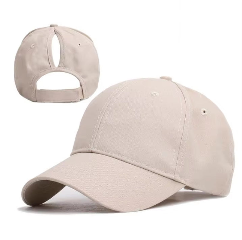High Ponytail Baseball Cap for Women Spring Summer Sun Hat Running Snapback Hat Messy High Bun Women'S Caps Female
