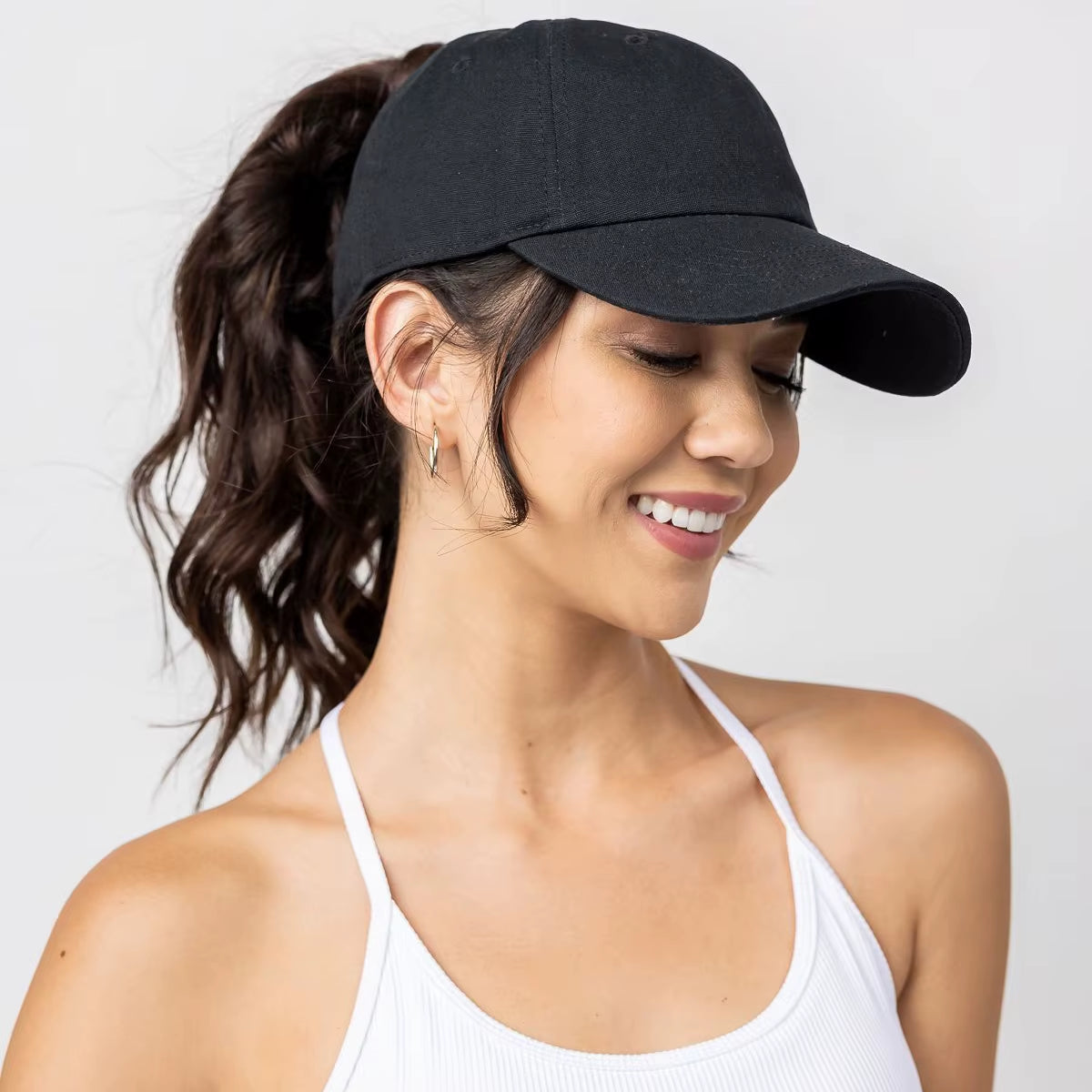 High Ponytail Baseball Cap for Women Spring Summer Sun Hat Running Snapback Hat Messy High Bun Women'S Caps Female