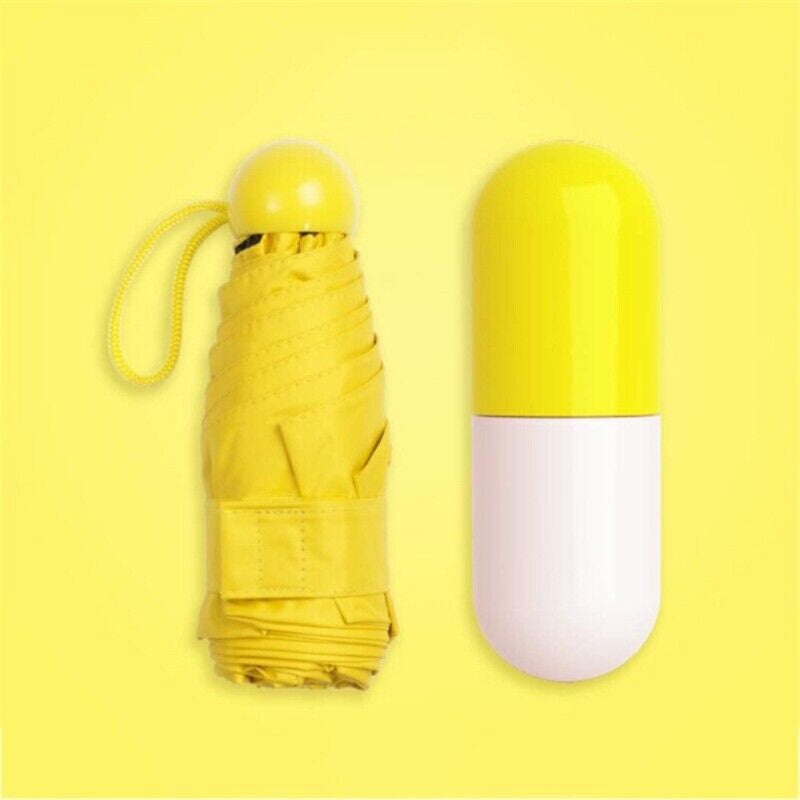 Mini Capsule Umbrella Windproof Anti-Uv Sun /Rain Folding Small Pocket Umbrellas