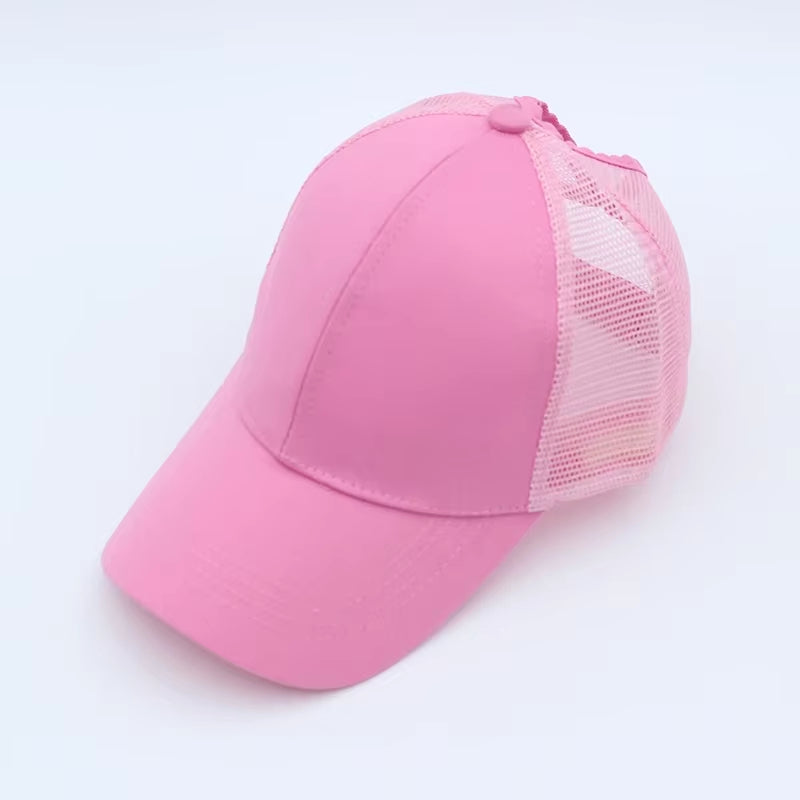 High Ponytail Baseball Cap for Women Spring Summer Sun Hat Running Snapback Hat Messy High Bun Women'S Caps Female