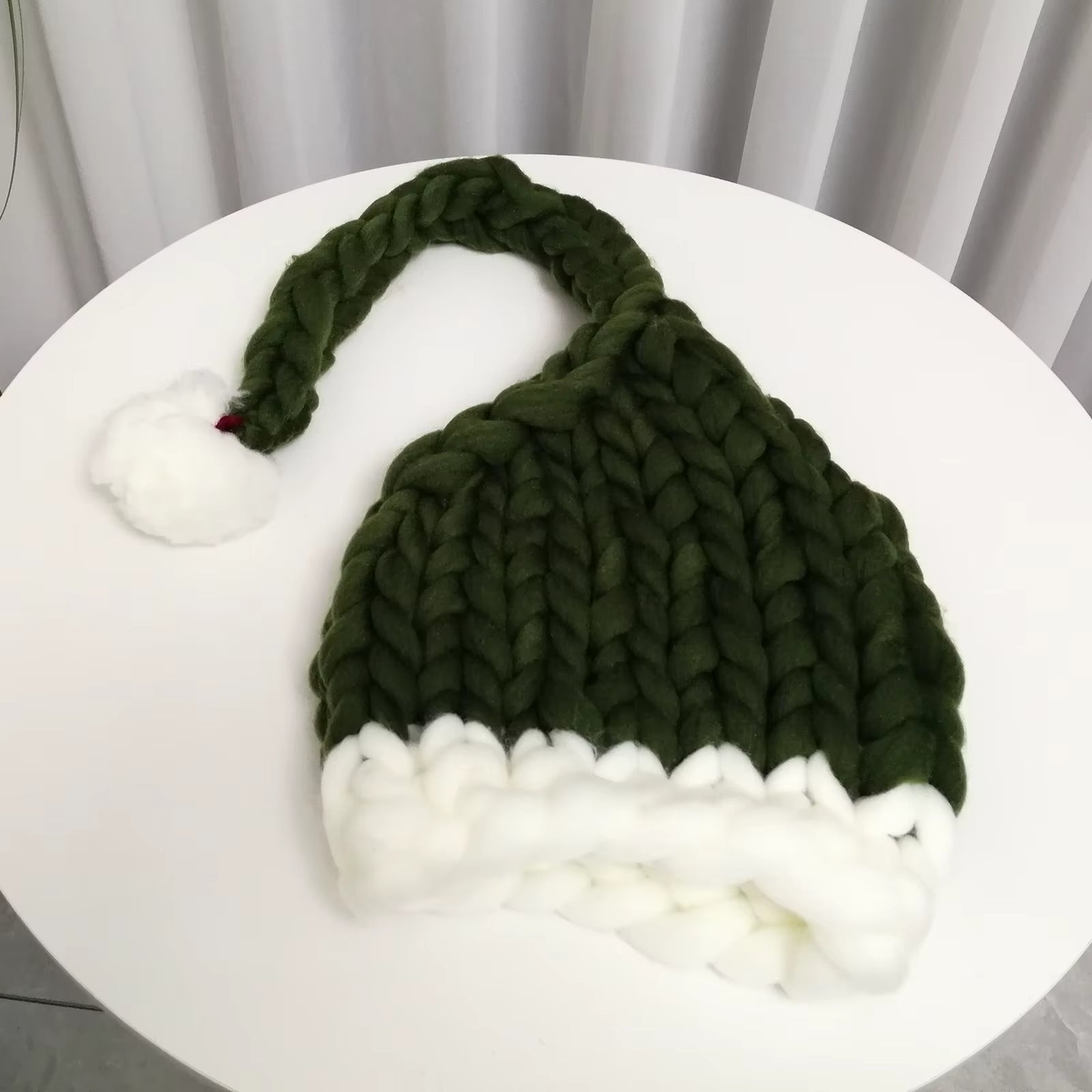 Crochet Knitted Christmas Hats for Men Women Winter Warm Hat Christmas Decoration New Year Festive Party Santa Claus Hat Gifts