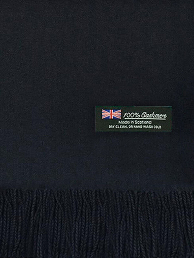 Mens Womens Oversize 100% Cashmere Scotland Wool Blanket Shawl Wrap Solid Scarf