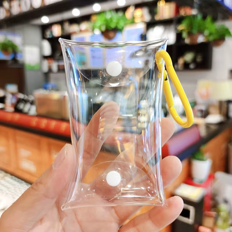 Cute Small Coin Purse for Women Girls Clear Mini Female Purses Key Lipstick Earphone Transparent Storage Bags Wallet Pouch