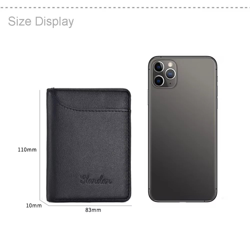 1Pc New Super Slim Soft Wallet PU Leather Mini Credit Card Wallet Purse Card Holders Men Wallet Thin Small Short Skin Wallets