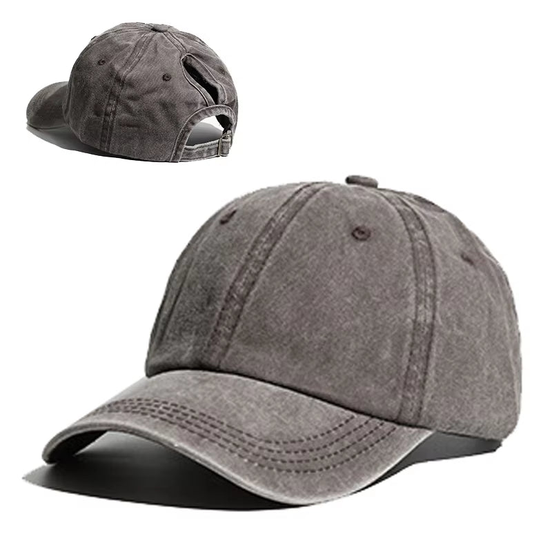 High Ponytail Baseball Cap for Women Spring Summer Sun Hat Running Snapback Hat Messy High Bun Women'S Caps Female