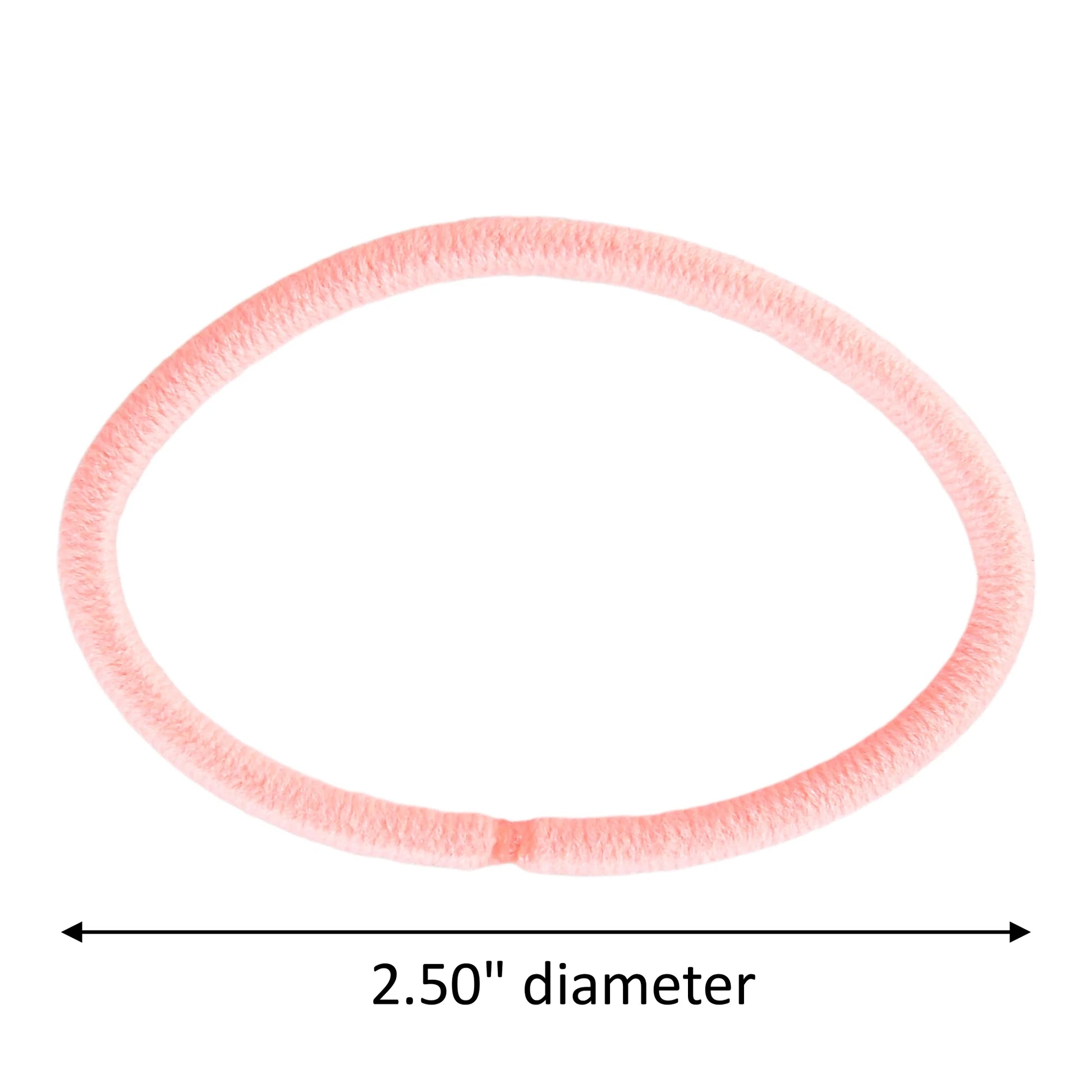 No Damage Elastic Stretch Nylon Ponytail Holder Hair Ties, Bright Multi-Color, 32 Ct