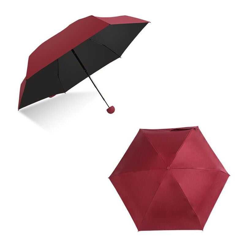 Mini Capsule Umbrella Windproof Anti-Uv Sun /Rain Folding Small Pocket Umbrellas