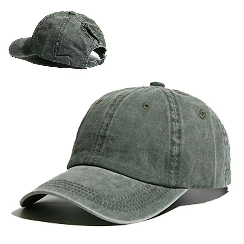 High Ponytail Baseball Cap for Women Spring Summer Sun Hat Running Snapback Hat Messy High Bun Women'S Caps Female