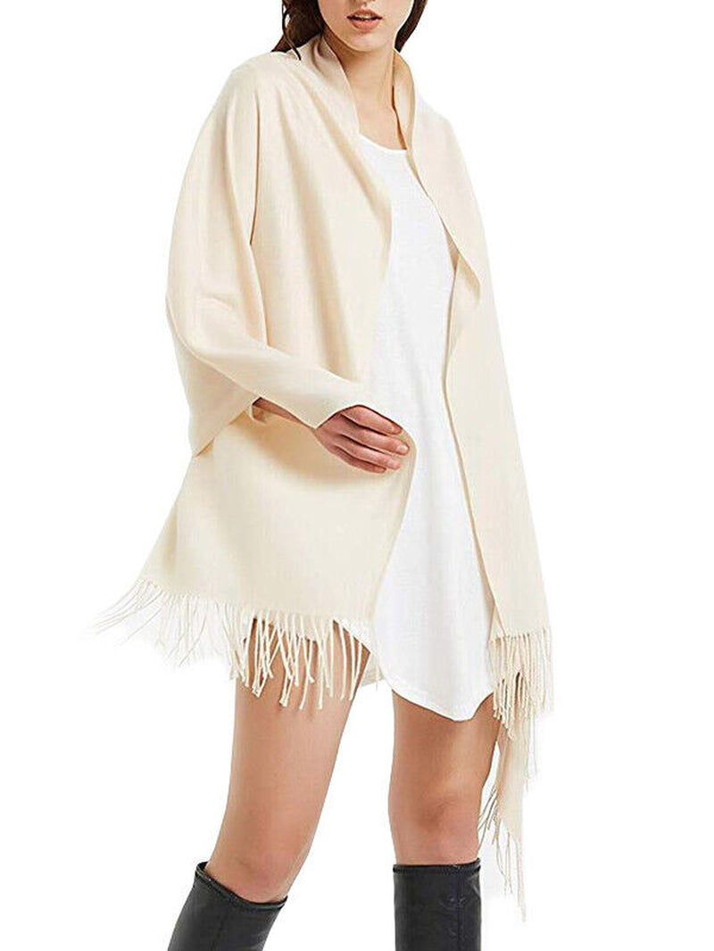 Mens Womens Oversize 100% Cashmere Scotland Wool Blanket Shawl Wrap Solid Scarf